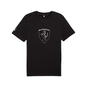 (メンズ)フェラーリ レース トーナル ビッグ シールド 半袖 Tシャツ 630189 01 BLK