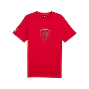(メンズ)フェラーリ レース トーナル ビッグ シールド 半袖 Tシャツ 630189 02 RED