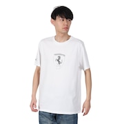 (メンズ)フェラーリ レース トーナル ビッグシールド 半袖Tシャツ 630189 04 WHT