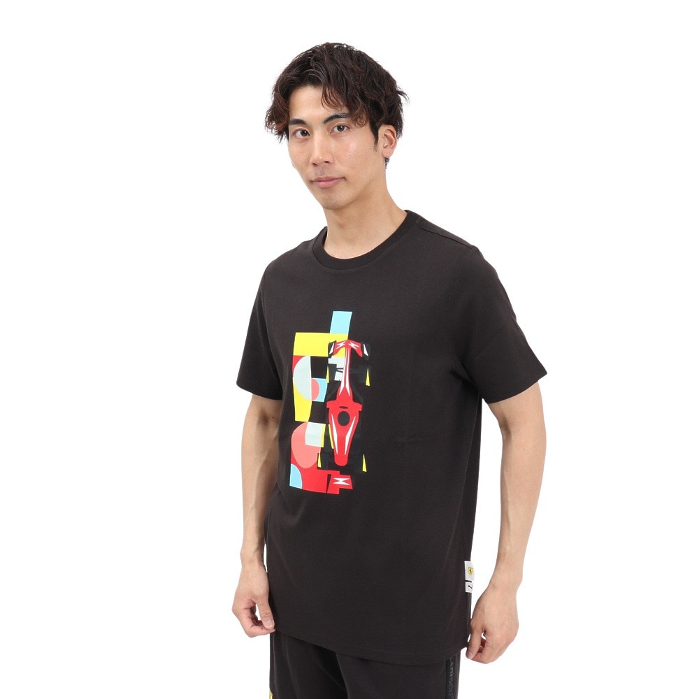プーマ（PUMA）（メンズ）フェラーリ グラフィック 半袖Tシャツ 2 630237 01 BLK
