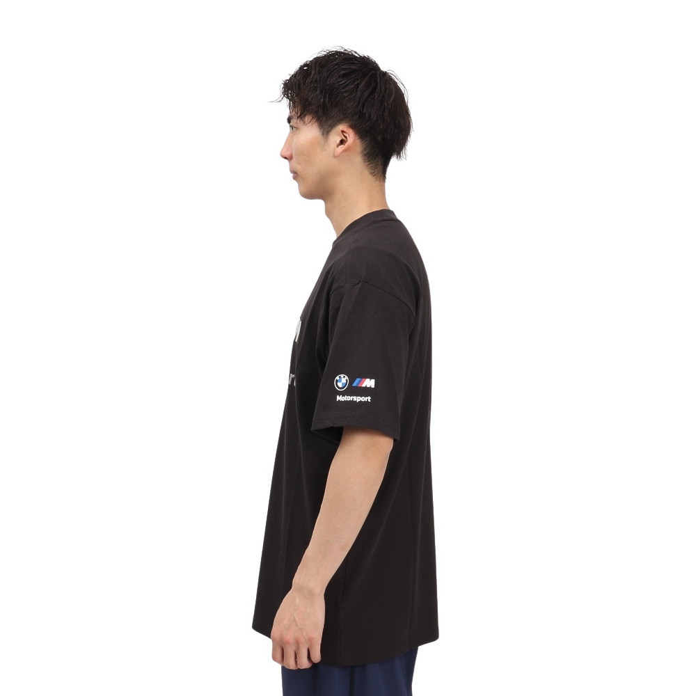 プーマ（PUMA）（メンズ）BMW MMS スタックド リュクス ロゴ 半袖 Tシャツ 2 630696 01 BLK