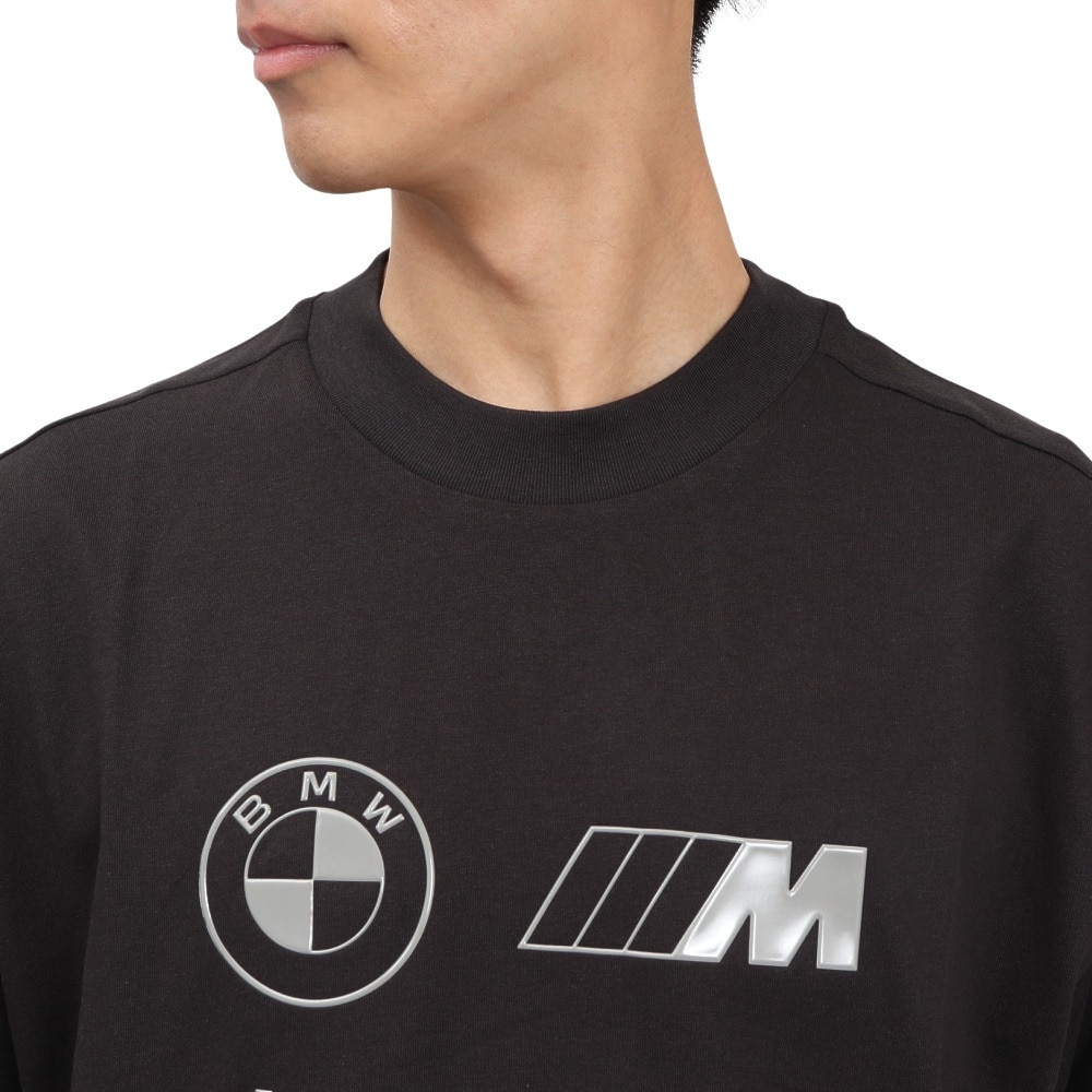 プーマ（PUMA）（メンズ）BMW MMS スタックド リュクス ロゴ 半袖 Tシャツ 2 630696 01 BLK