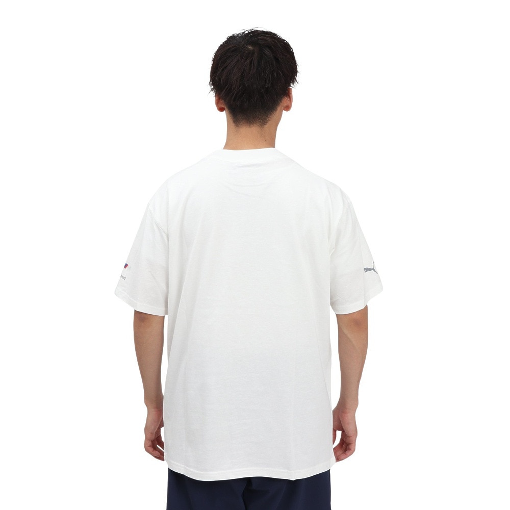 プーマ（PUMA）（メンズ）BMW MMS スタックド リュクス ロゴ 半袖 Tシャツ 2 630696 02 WHT
