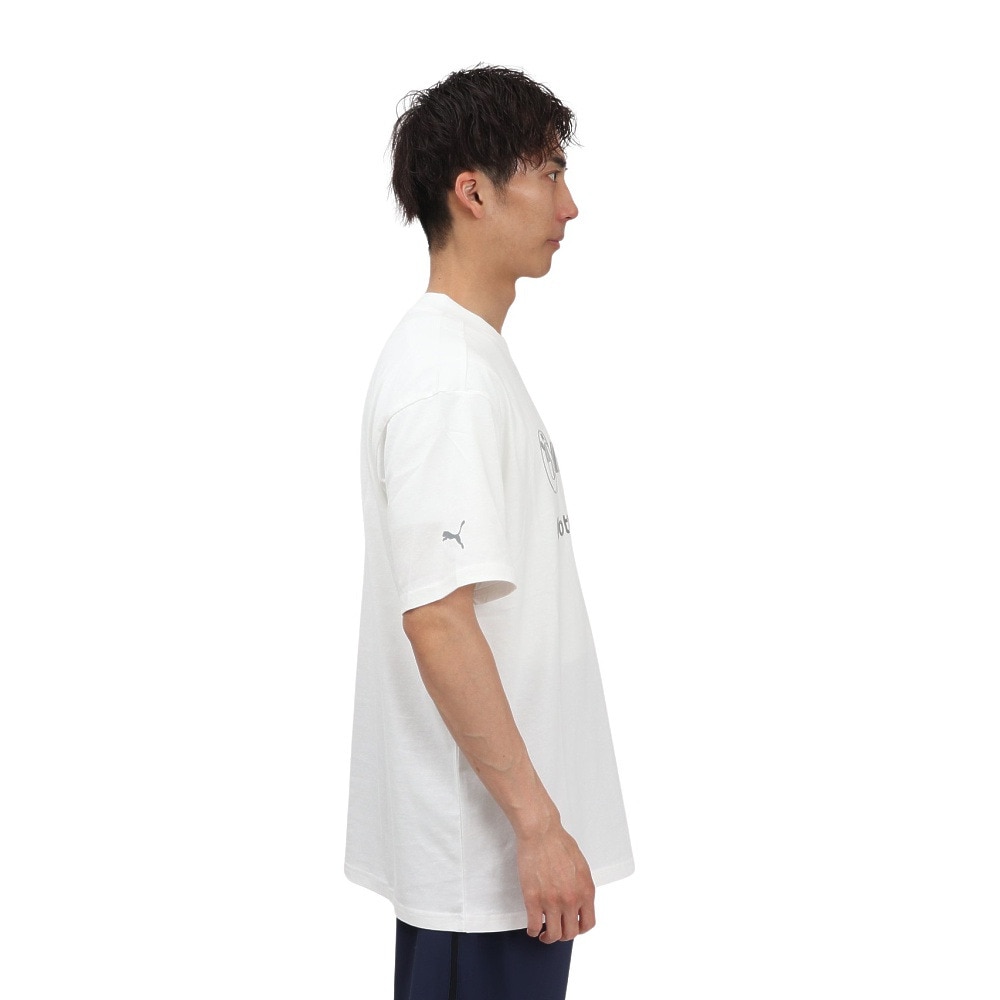 プーマ（PUMA）（メンズ）BMW MMS スタックド リュクス ロゴ 半袖 Tシャツ 2 630696 02 WHT