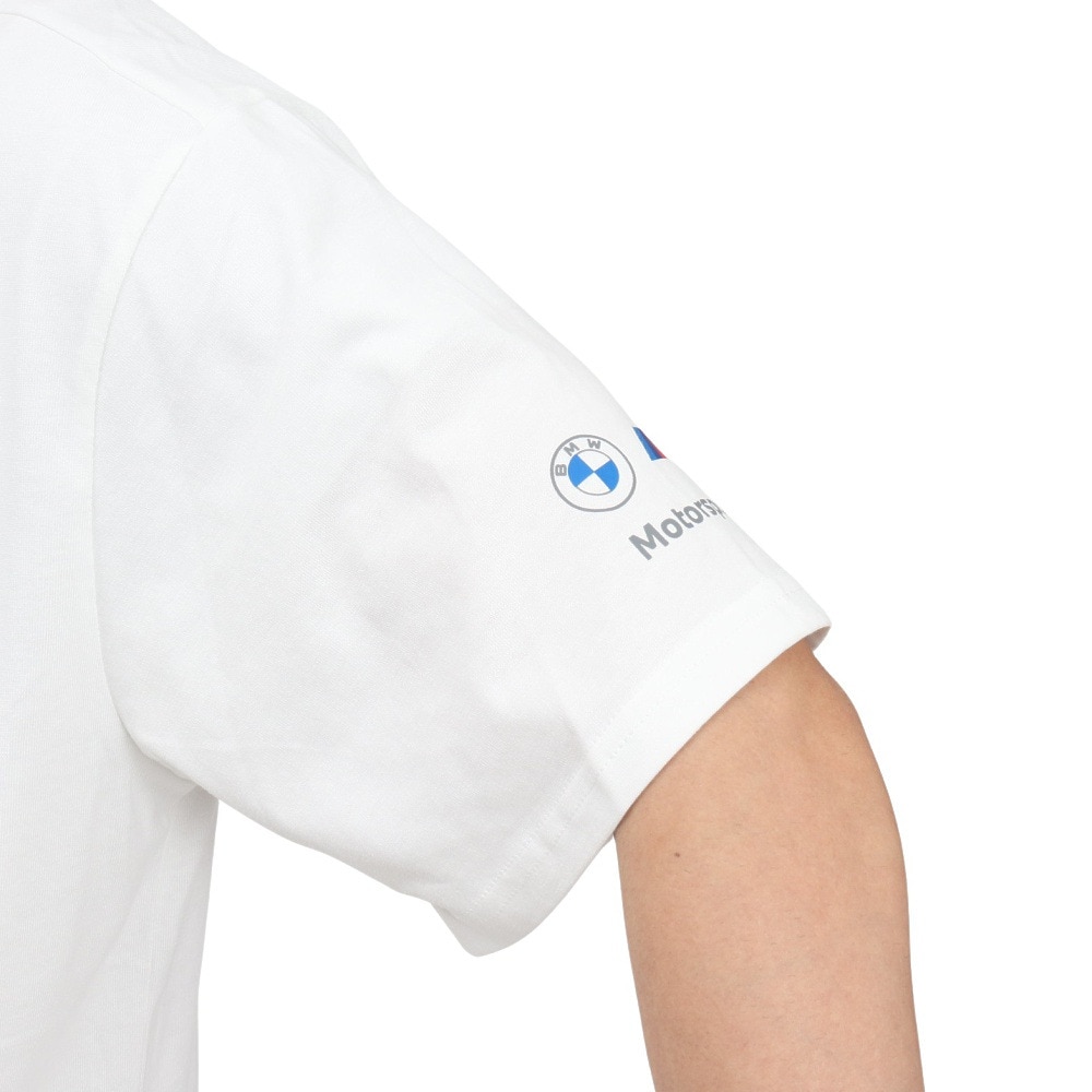 プーマ（PUMA）（メンズ）BMW MMS スタックド リュクス ロゴ 半袖 Tシャツ 2 630696 02 WHT