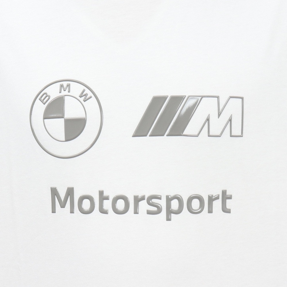 プーマ（PUMA）（メンズ）BMW MMS スタックド リュクス ロゴ 半袖 Tシャツ 2 630696 02 WHT