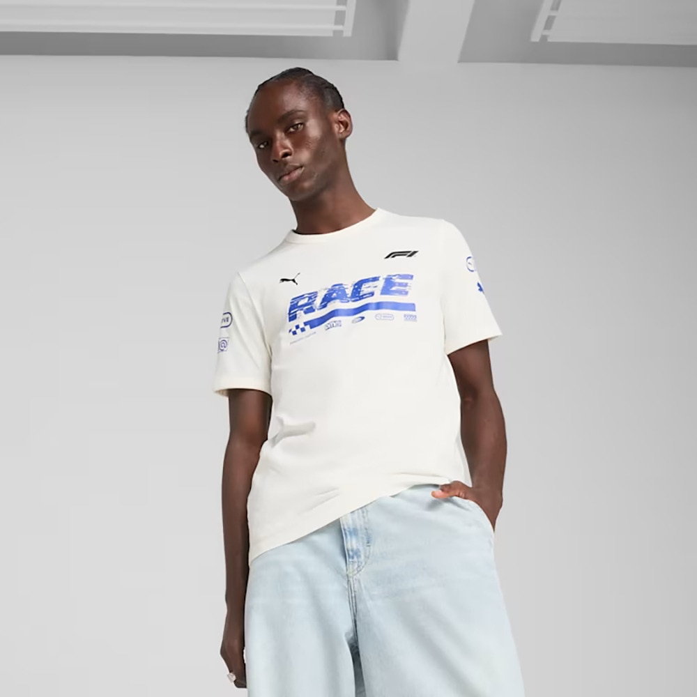 プーマ（PUMA）（メンズ）F1 グラフィック リンガー 半袖 Tシャツ 631641 02 WHT