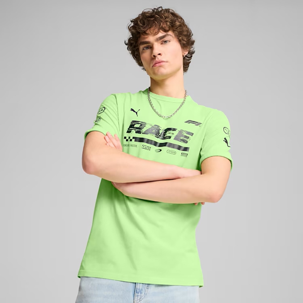 プーマ（PUMA）（メンズ）F1 グラフィック リンガー 半袖 Tシャツ 631641 14 FGRN