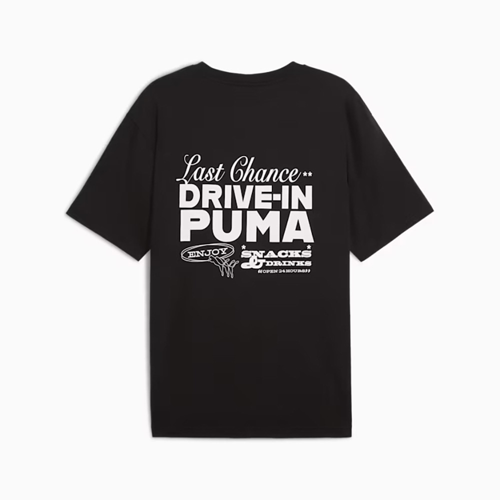 プーマ（PUMA）（メンズ）グラフィックス ドライブイン リラックス 半袖 Tシャツ 631893 01 BLK