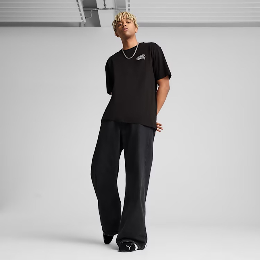 プーマ（PUMA）（メンズ）グラフィックス ドライブイン リラックス 半袖 Tシャツ 631893 01 BLK