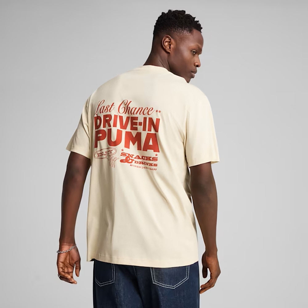 プーマ（PUMA）（メンズ）グラフィックス ドライブイン リラックス 半袖 Tシャツ 631893 87 BEG