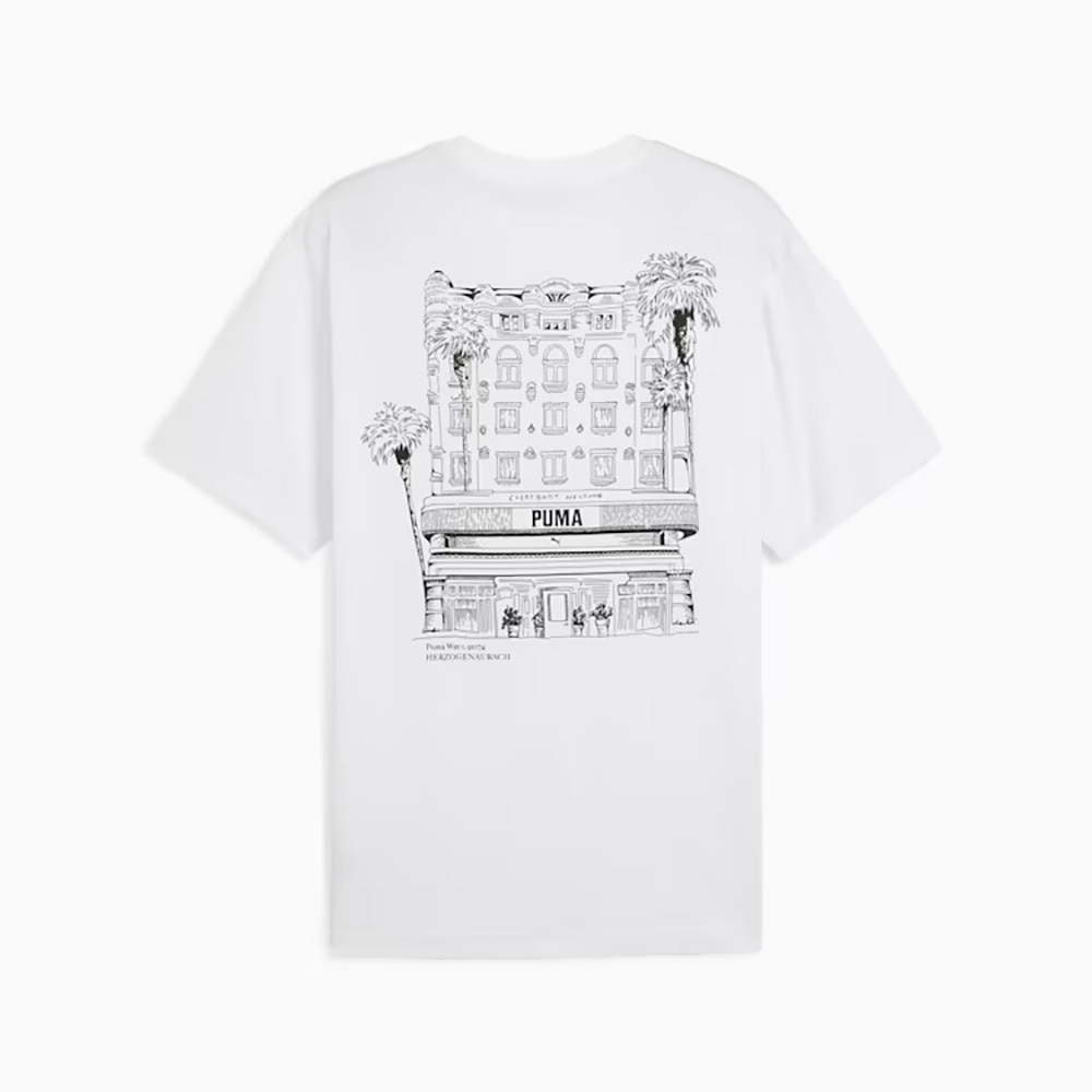 プーマ（PUMA）（メンズ）グラフィックス ホテル リラックス 半袖 Tシャツ 631915 02 WHT