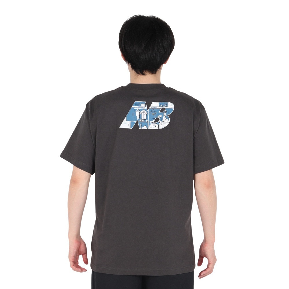 ニューバランス（new balance）（メンズ）QTMロッカールーム 半袖Tシャツ MT51631BLK