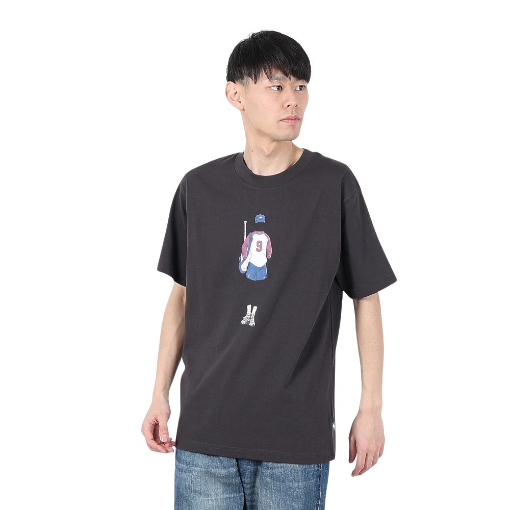 ニューバランス（new balance）（メンズ）ベースボール アウトフィットインモーション 半袖Tシャツ MT51657BLK