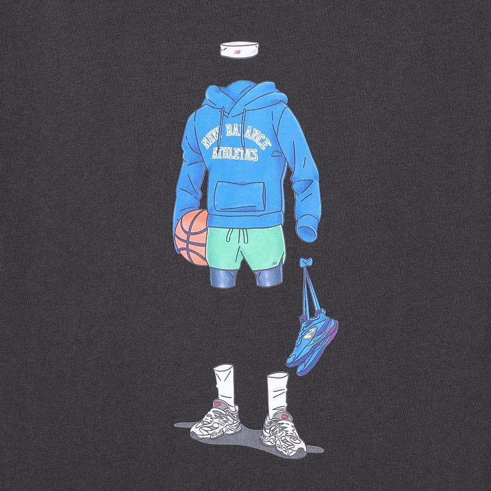 ニューバランス（new balance）（メンズ）バスケットボール アウトフィットTシャツ MT51658BLK