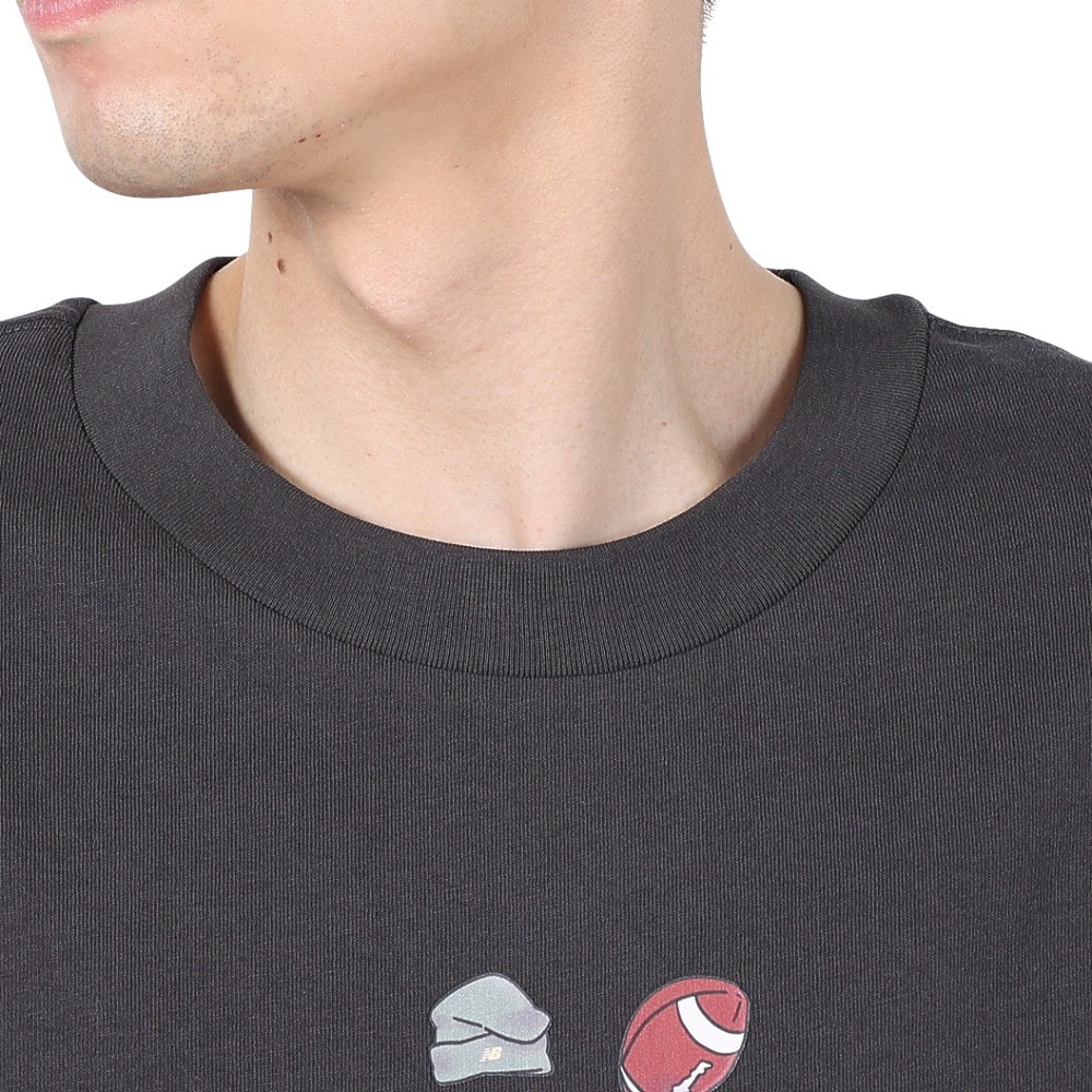 ニューバランス（new balance）（メンズ）QTM フットボール アウトフィットインモーションTシャツ MT51660BLK