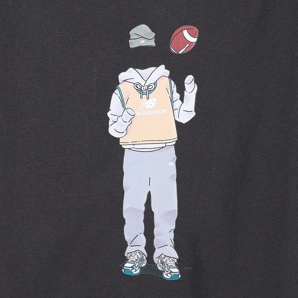 ニューバランス（new balance）（メンズ）QTM フットボール アウトフィットインモーションTシャツ MT51660BLK