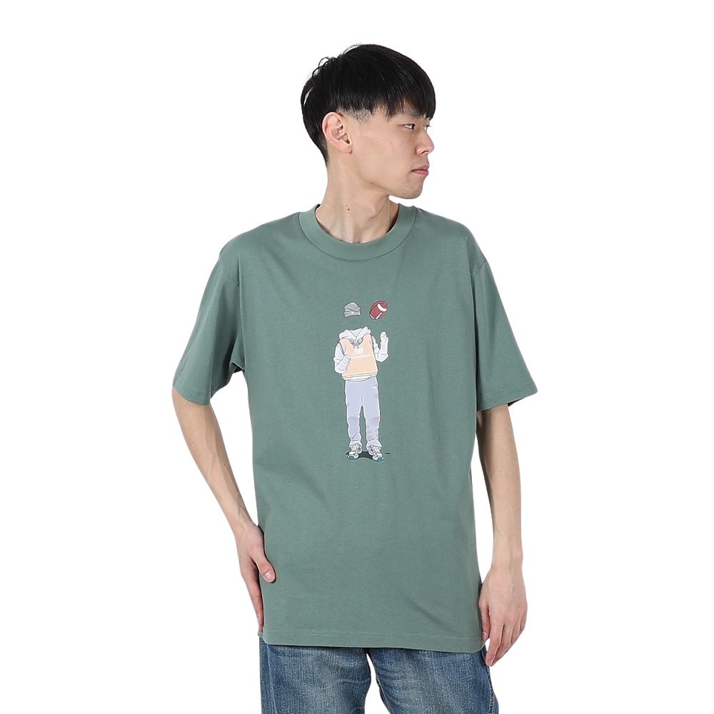 ニューバランス（new balance）（メンズ）QTM フットボール アウトフィットインモーションTシャツ MT51660DKJ