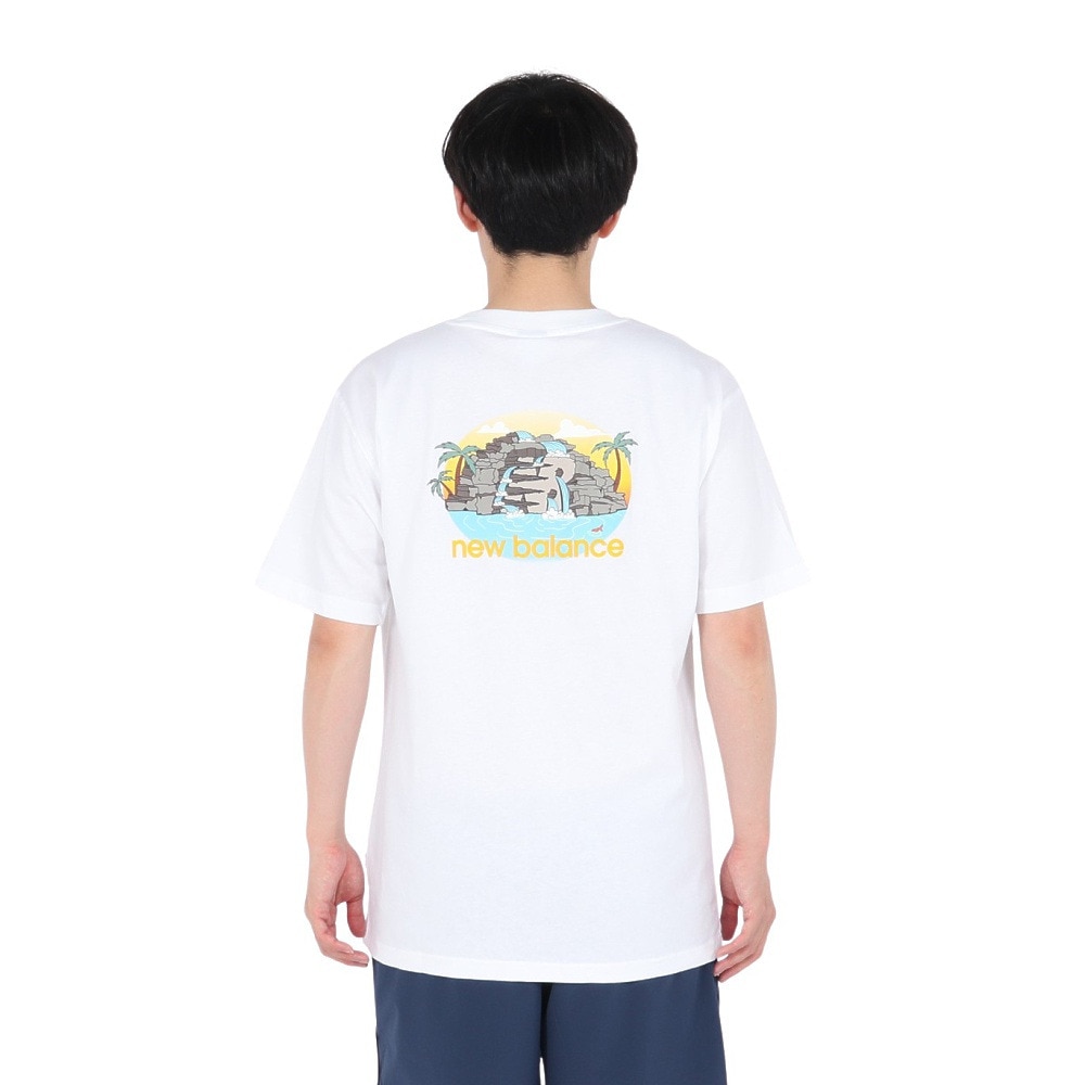 ニューバランス（new balance）（メンズ）QTMリゾートTシャツ MT51661WT