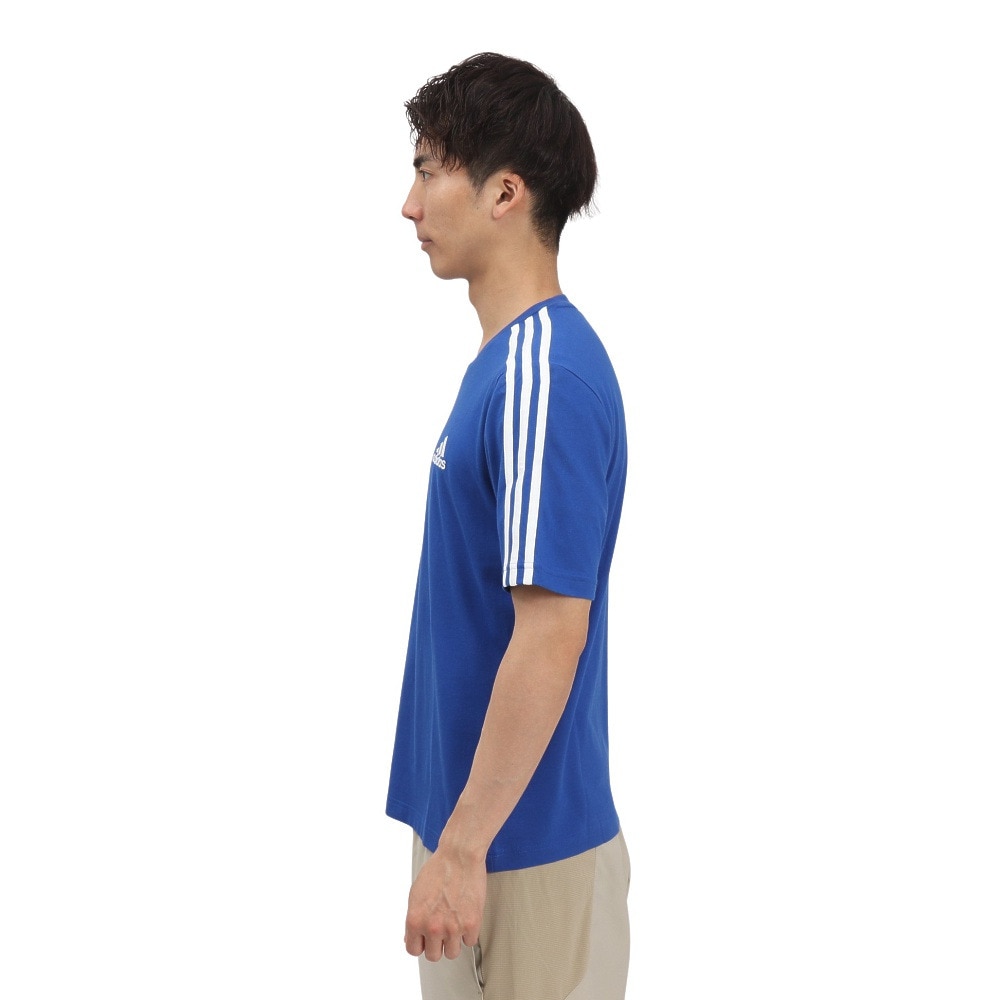 アディダス（adidas）（メンズ）エッセンシャルズ 3ストライプス 半袖Tシャツ 26800-HE4410
