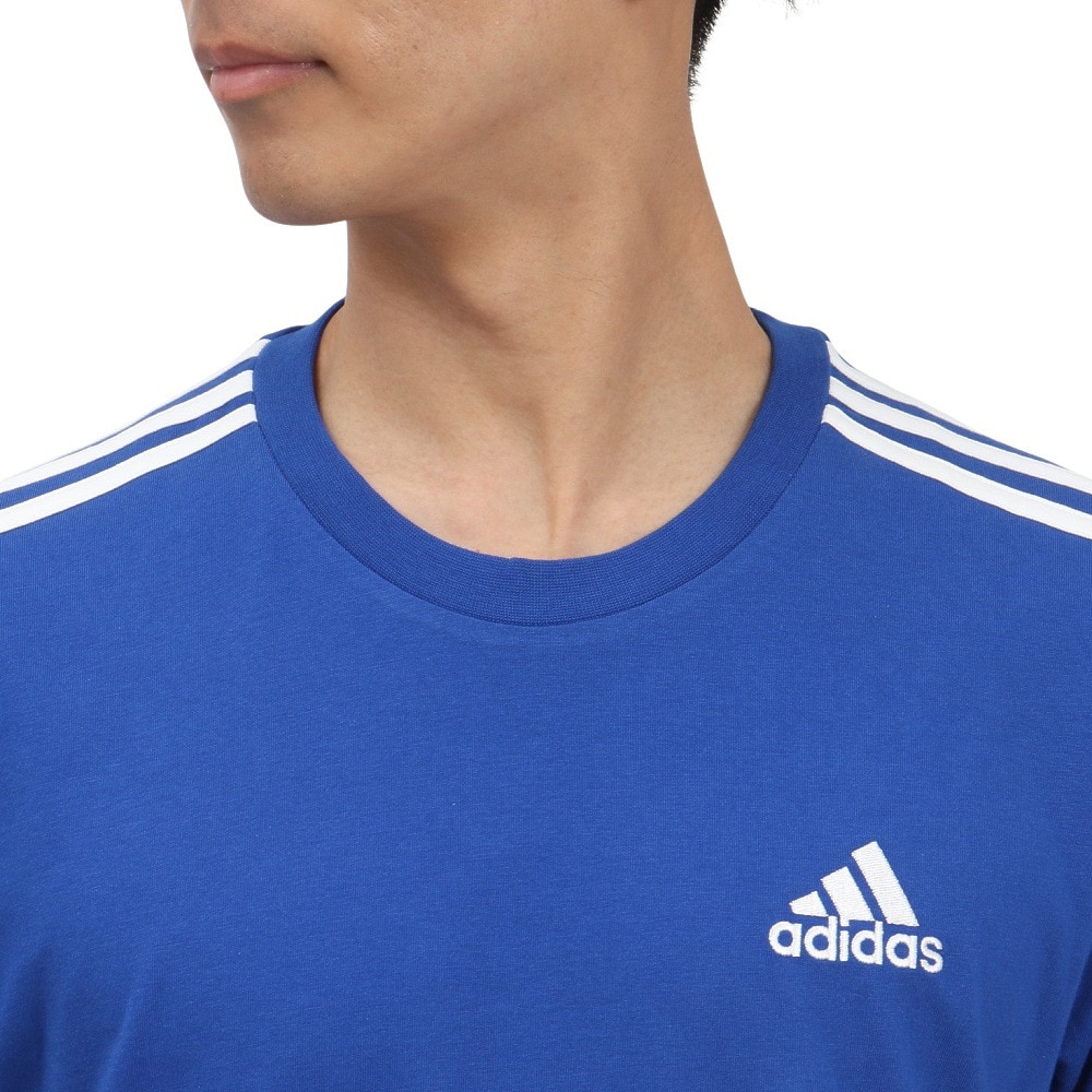 アディダス（adidas）（メンズ）エッセンシャルズ 3ストライプス 半袖Tシャツ 26800-HE4410