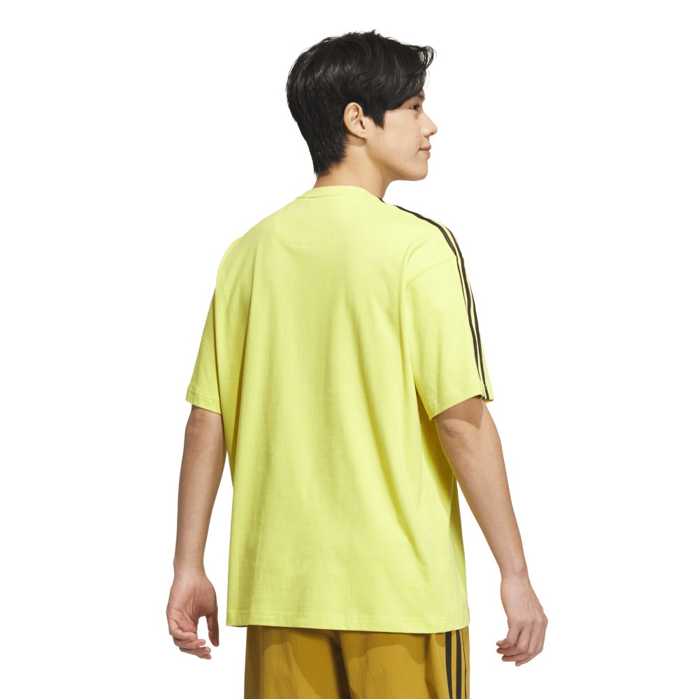 アディダス（adidas）（メンズ）エッセンシャルズ プラス ルーズフィット スリーストライプス 半袖Tシャツ JUP90-JW6948