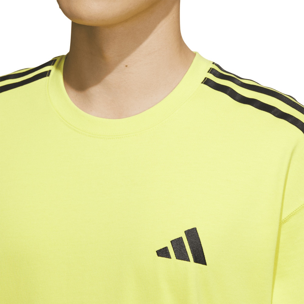 アディダス（adidas）（メンズ）エッセンシャルズ プラス ルーズフィット スリーストライプス 半袖Tシャツ JUP90-JW6948