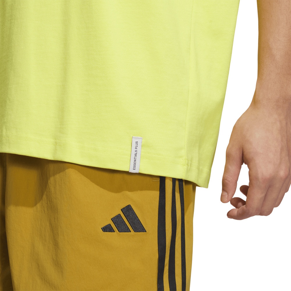 アディダス（adidas）（メンズ）エッセンシャルズ プラス ルーズフィット スリーストライプス 半袖Tシャツ JUP90-JW6948
