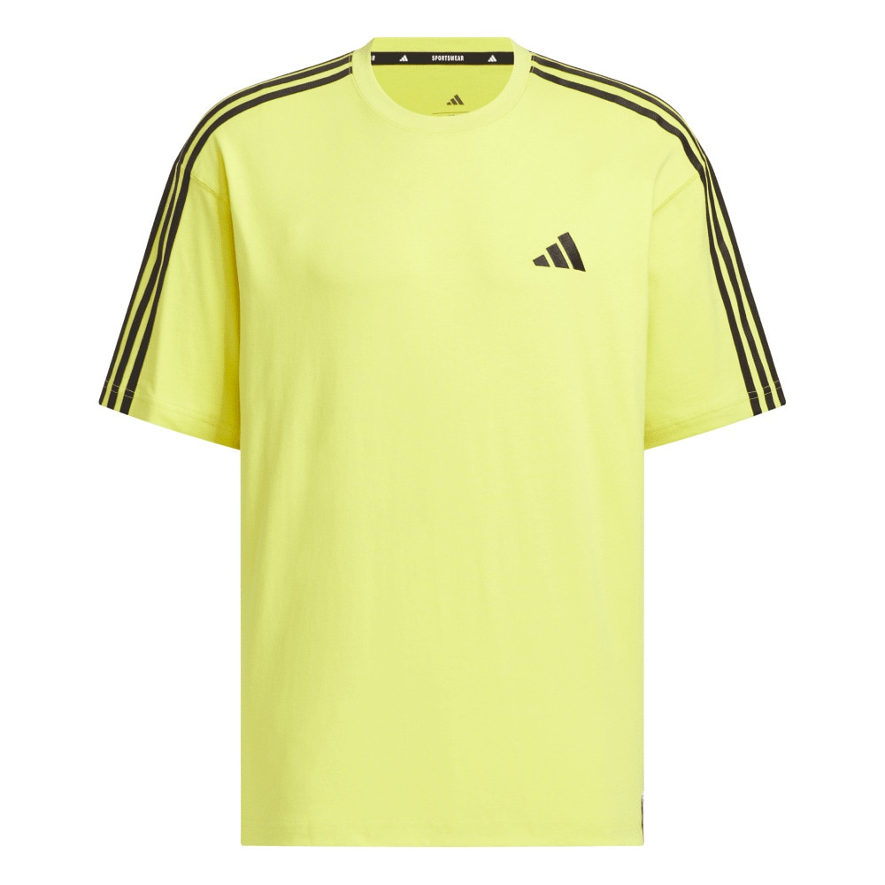 アディダス（adidas）（メンズ）エッセンシャルズ プラス ルーズフィット スリーストライプス 半袖Tシャツ JUP90-JW6948