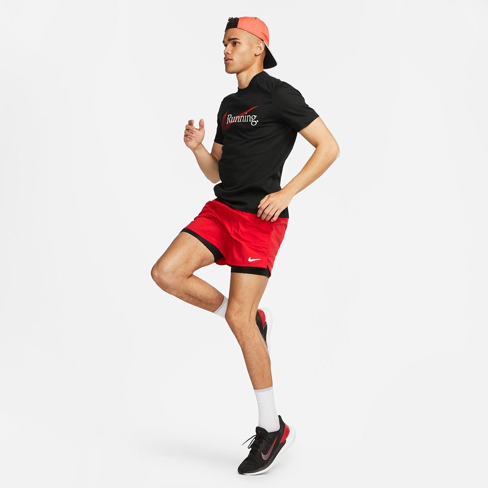 ナイキ（NIKE）（メンズ）ドライフィット ランニング 半袖Tシャツ FJ2363-010