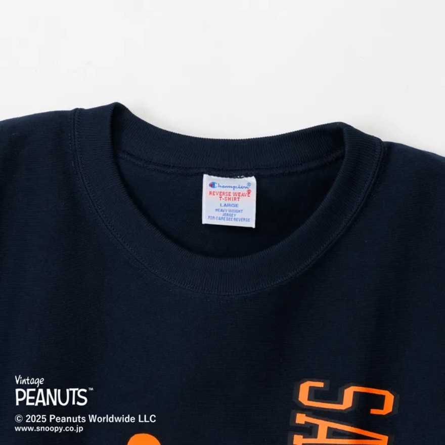 チャンピオン-ヘリテイジ（CHAMPION-HERITAGE）（メンズ、レディース）リバースウィーブ 半袖Tシャツ PEANUTS C3-B351 370