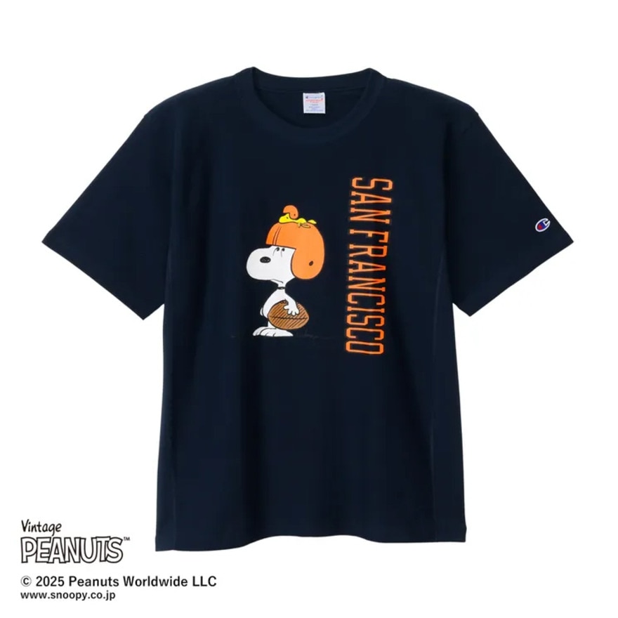 チャンピオン-ヘリテイジ（CHAMPION-HERITAGE）（メンズ、レディース）リバースウィーブ 半袖Tシャツ PEANUTS C3-B351 370