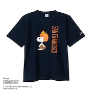 (メンズ、レディース)リバースウィーブ 半袖Tシャツ PEANUTS C3-B351 370