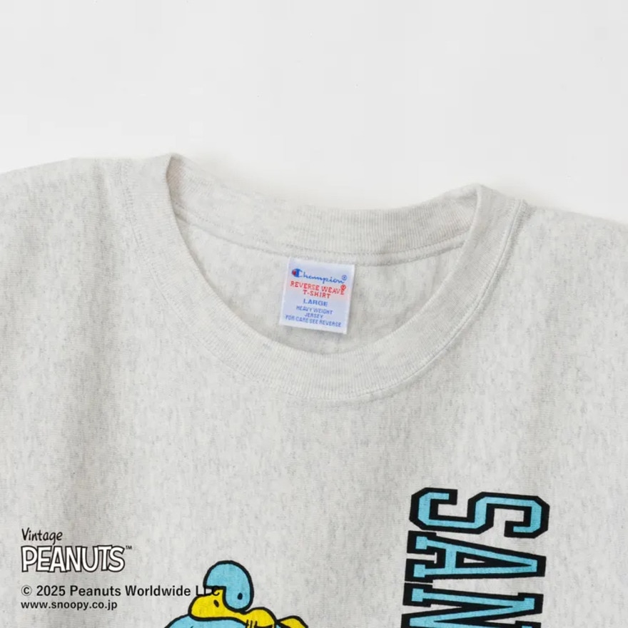 チャンピオン-ヘリテイジ（CHAMPION-HERITAGE）（メンズ、レディース）リバースウィーブ 半袖Tシャツ PEANUTS C3-B351 810