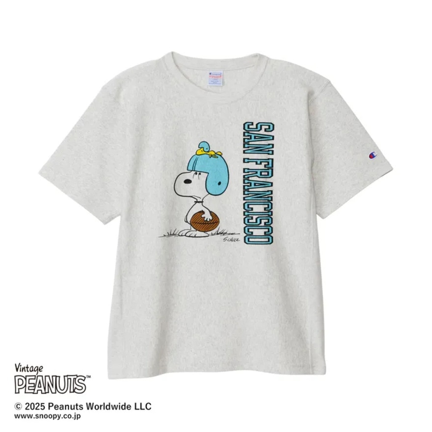 チャンピオン-ヘリテイジ（CHAMPION-HERITAGE）（メンズ、レディース）リバースウィーブ 半袖Tシャツ PEANUTS C3-B351 810