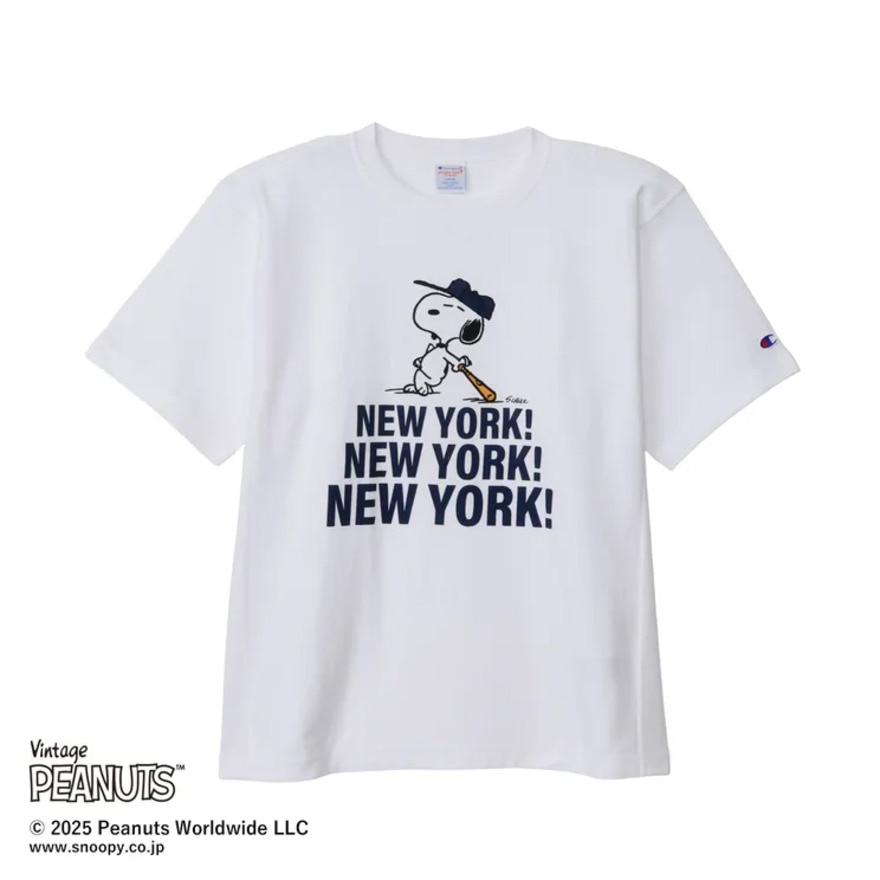 チャンピオン-ヘリテイジ（CHAMPION-HERITAGE）（メンズ、レディース）リバースウィーブ 半袖Tシャツ PEANUTS C3-B352 010