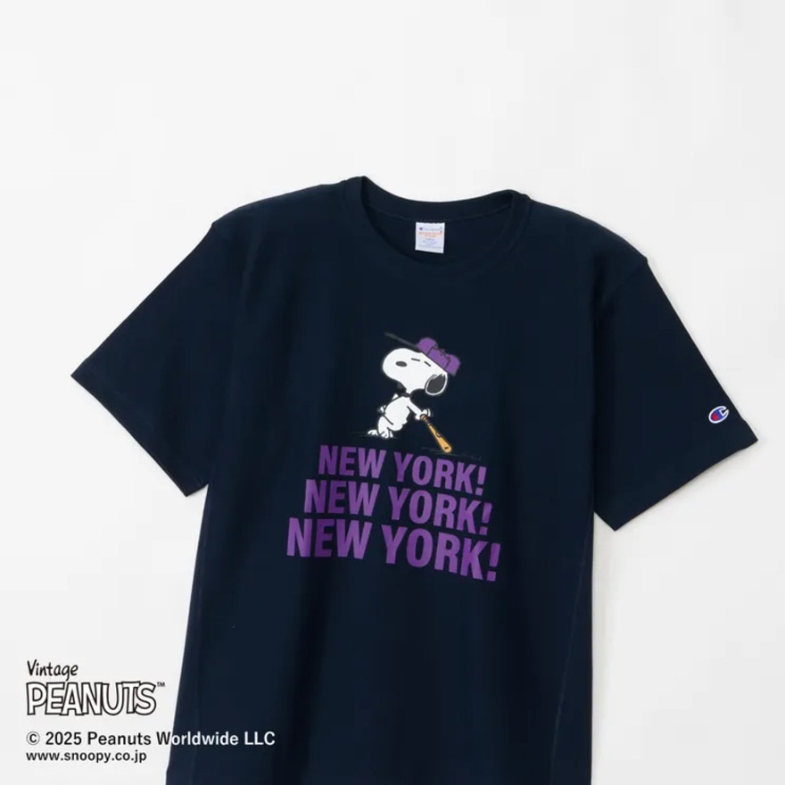 チャンピオン-ヘリテイジ（CHAMPION-HERITAGE）（メンズ、レディース）リバースウィーブ 半袖Tシャツ PEANUTS C3-B352 370