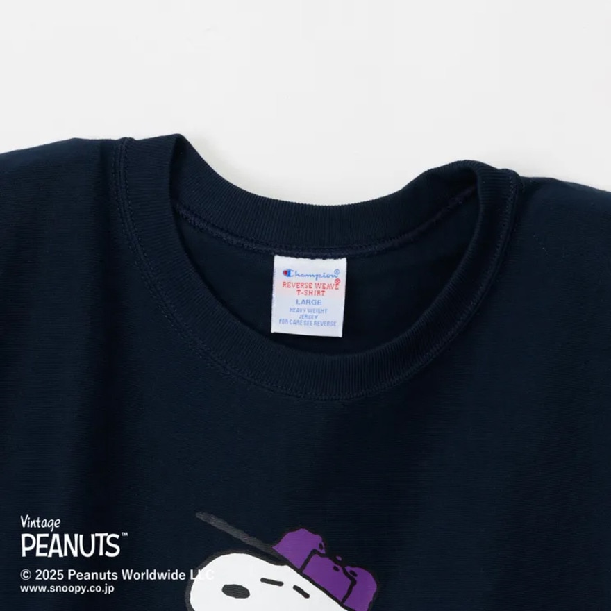 チャンピオン-ヘリテイジ（CHAMPION-HERITAGE）（メンズ、レディース）リバースウィーブ 半袖Tシャツ PEANUTS C3-B352 370