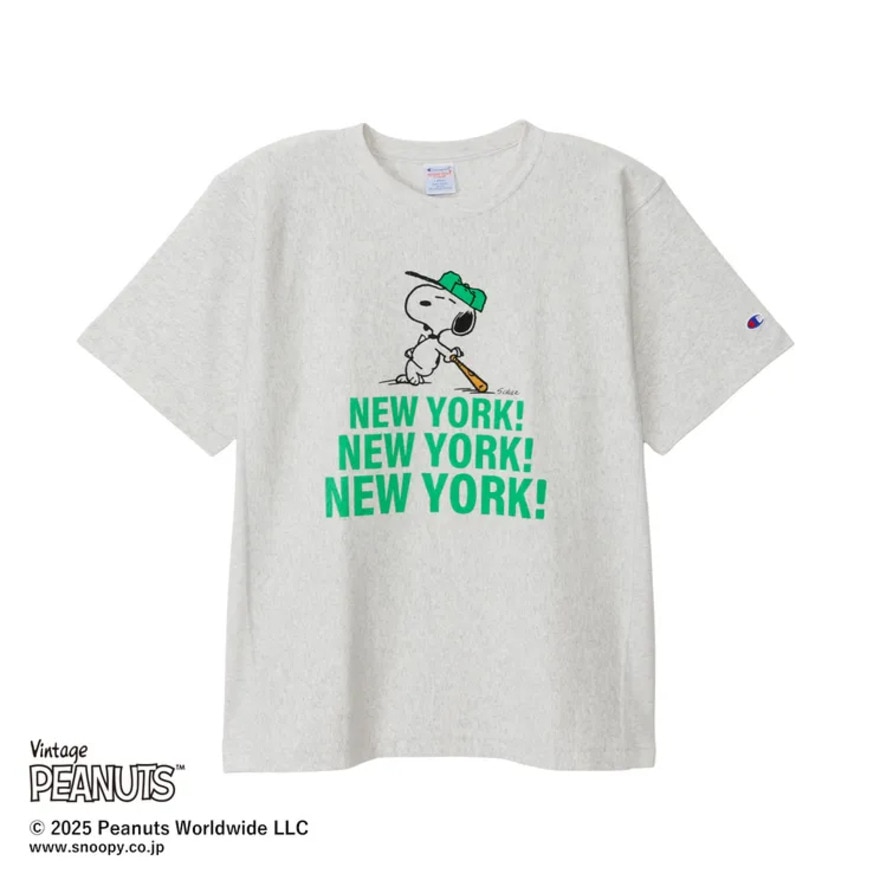 チャンピオン-ヘリテイジ（CHAMPION-HERITAGE）（メンズ、レディース）リバースウィーブ 半袖Tシャツ PEANUTS C3-B352 810