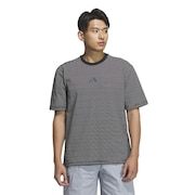 (メンズ)シティエスケープ ルーズフィット マイクロボーダー ヘビーウェイト 半袖Tシャツ KQD35-JM2058