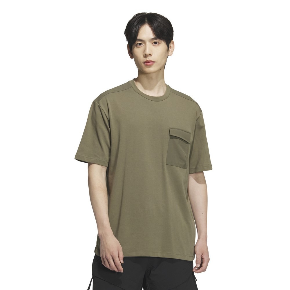アディダス（adidas）（メンズ）シティエスケープ ルーズフィット ファブリックミックス 半袖ポケットTシャツ KQD37-JM2063