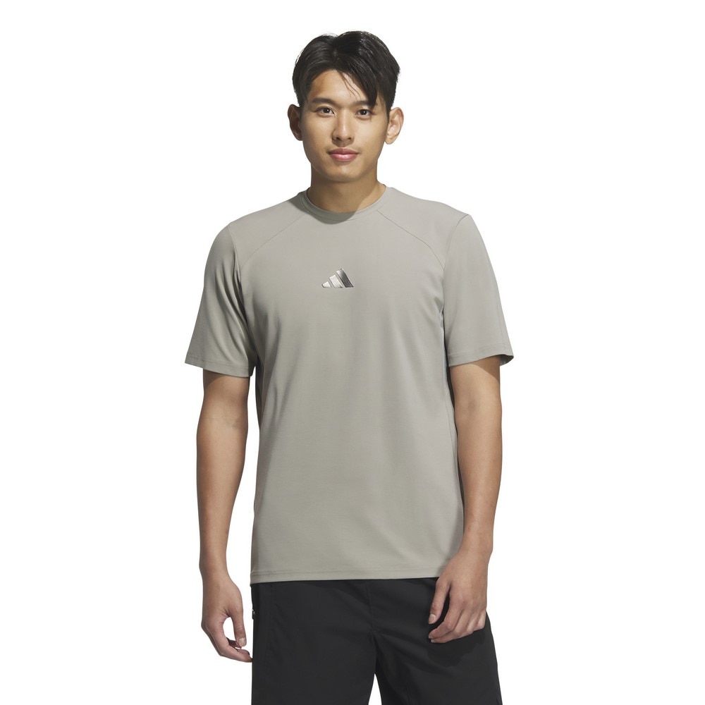 アディダス（adidas）（メンズ）プレミアム アクティブ レギュラーフィット ダブルニット 半袖Tシャツ KQD70-JM2014