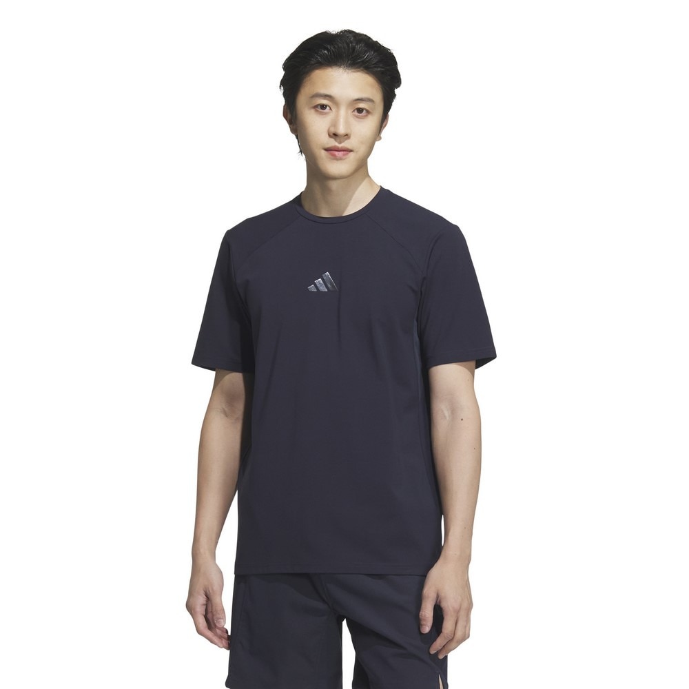 アディダス（adidas）（メンズ）プレミアム アクティブ レギュラーフィット ダブルニット 半袖Tシャツ KQD70-JM2015