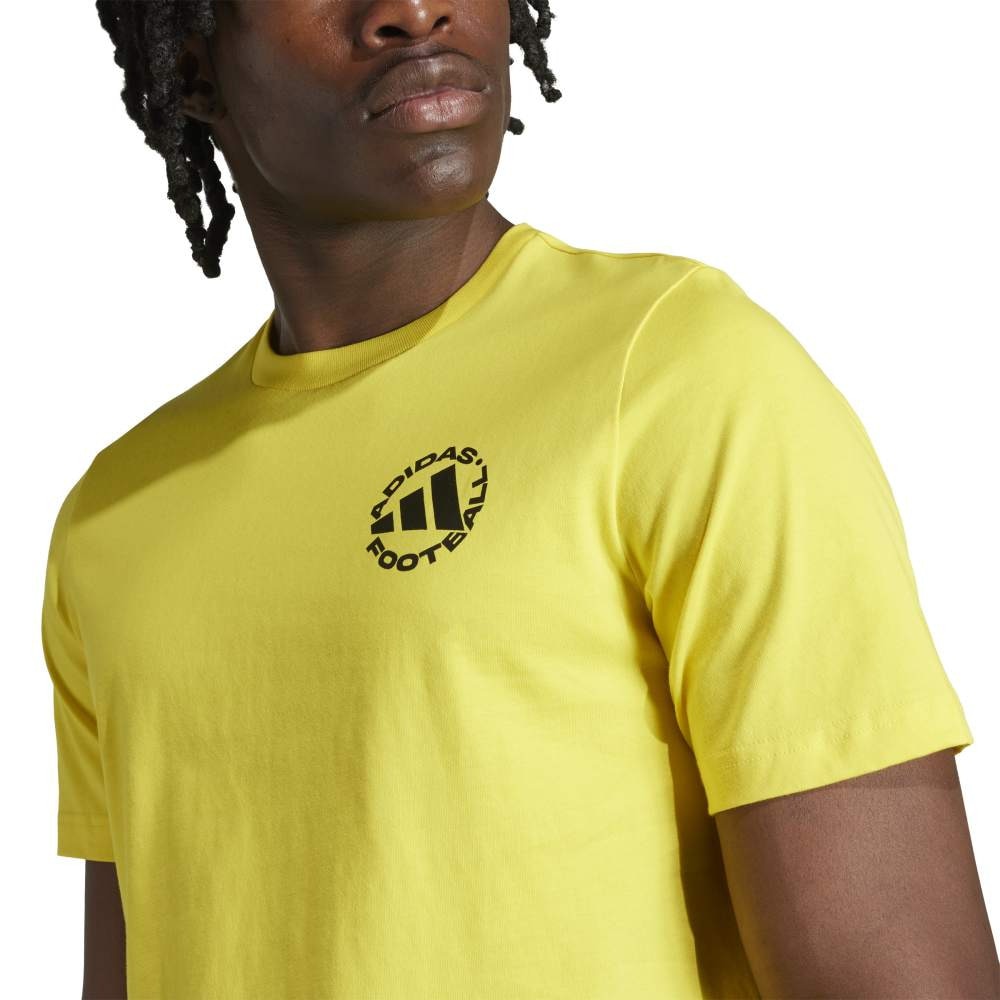 アディダス（adidas）（メンズ）フットボール ステッカー Tシャツ JXY76-JM8938