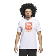 (メンズ)Basketball Is Happiness グラフィックTシャツ KKQ95-JV8433