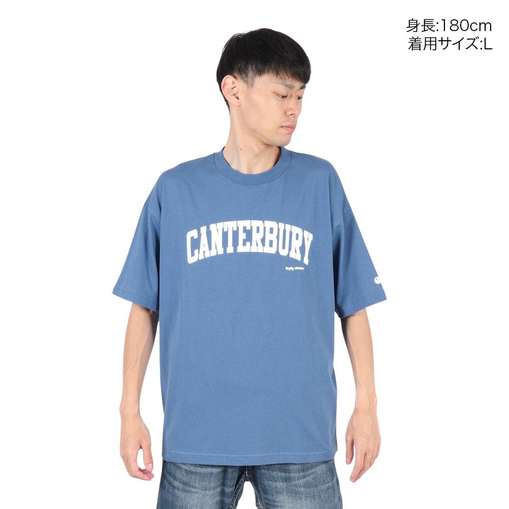 カンタベリー（canterbury）（メンズ、レディース）半袖 ロゴTシャツ