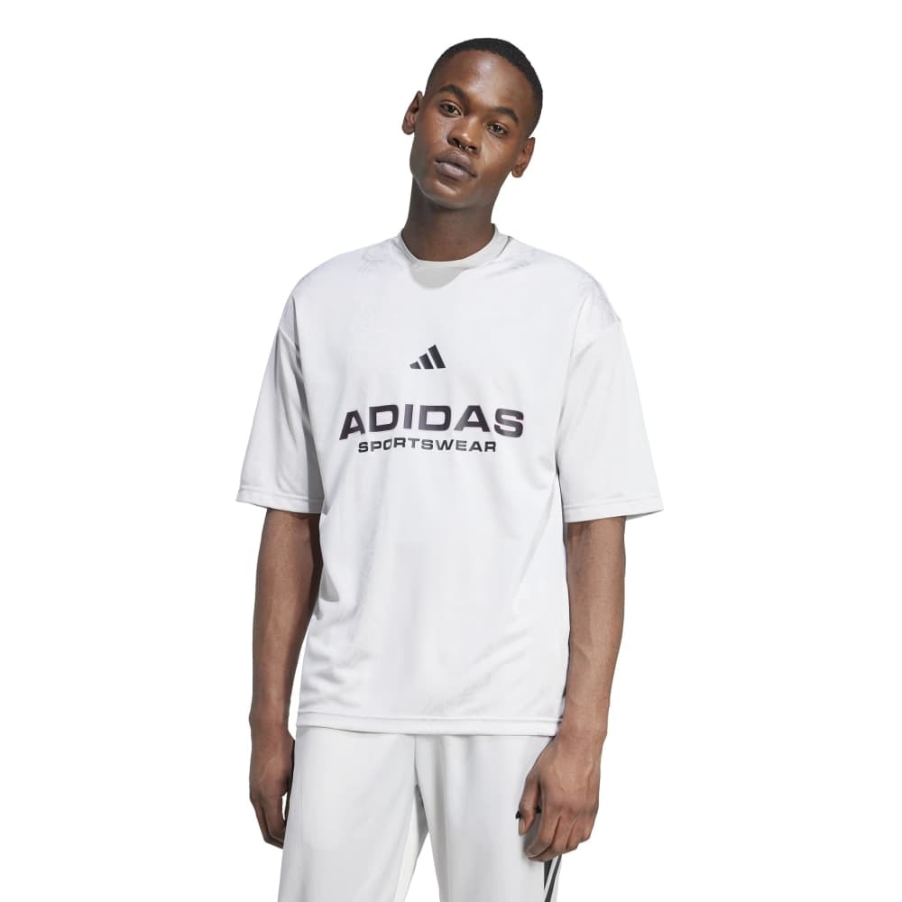 アディダス（adidas）（メンズ）コモンゴール 半袖 ジャガードTシャツ JVI42-JW0241