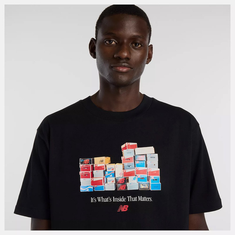 ニューバランス（new balance）（メンズ）ボックスTシャツ MT61H0DXBK