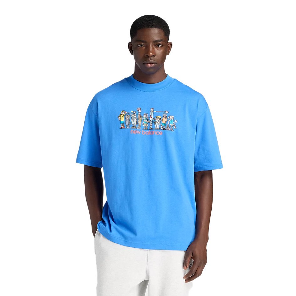 ニューバランス 半袖Tシャツ（メンズ） ブルー - 【公式】 スーパー