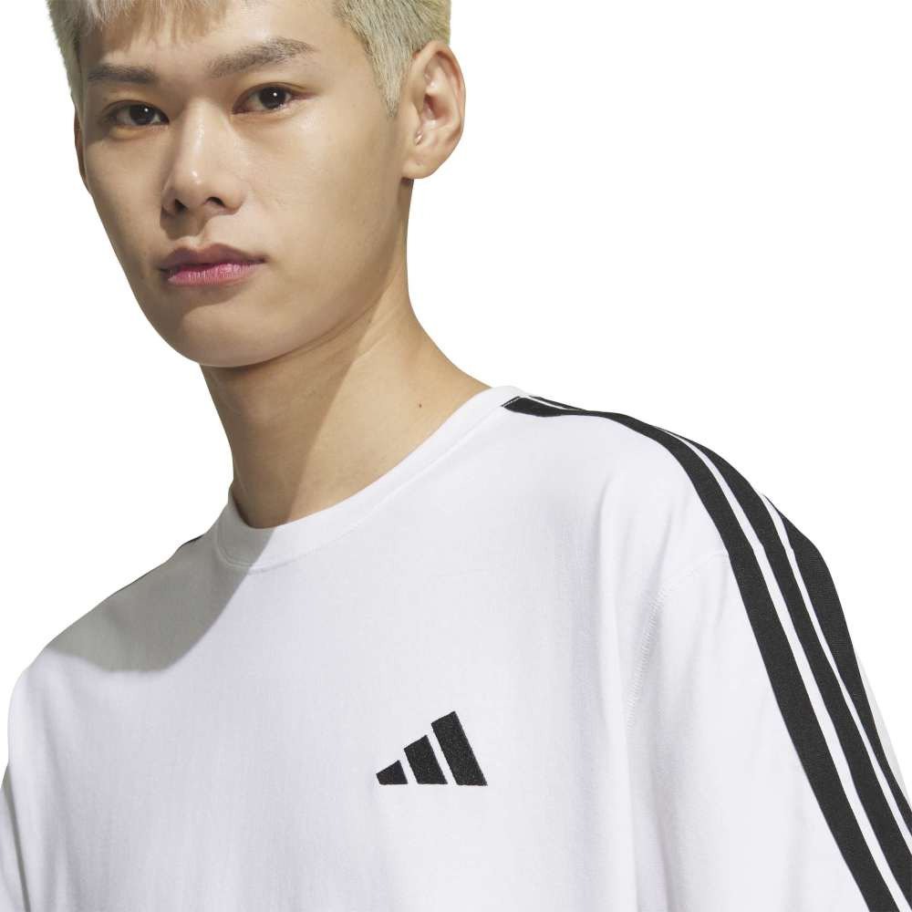 アディダス（adidas）（メンズ）エッセンシャルズ プラス ルーズフィット スリーストライプス シングルジャージー半袖Tシャツ U4243-KF3739